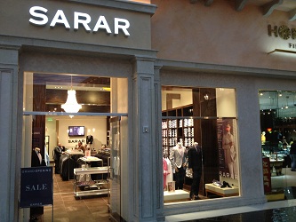 Sarar, Grand Canal Shoppes at Venetian Hotel mağazası.